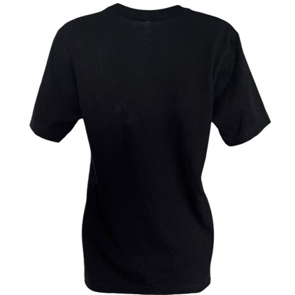ADIDAS Women's Black T-Shirt With Unique Stylized Eyes Graphic Design Size S - Picture 6 of 7